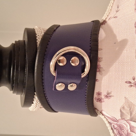 The Stockroom Purple Leather Choker - Picture 2 of 8